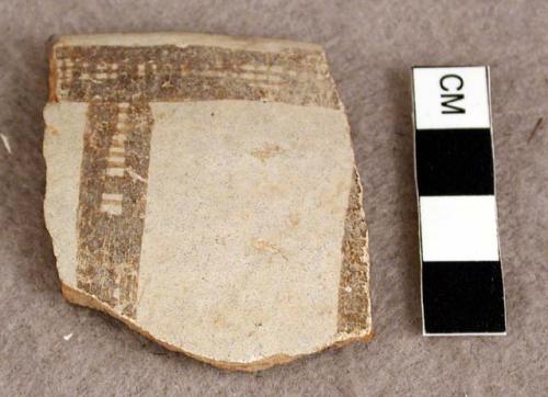 Sherd of pottery milk bowl