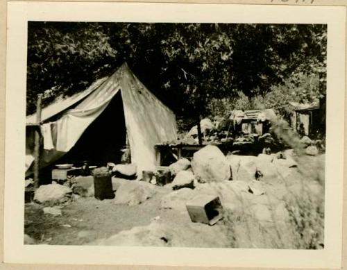 Mariposan camp in Yosemite Valley