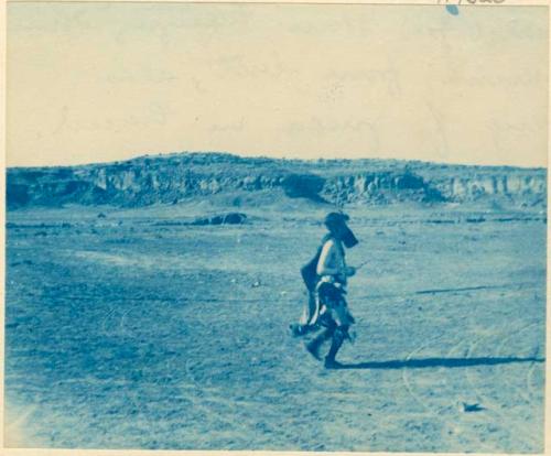 A.M. Tozzer in begging rite in "night chant" Chaco Canyon