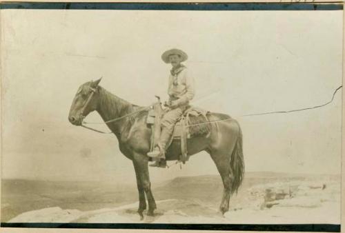 John Wetherill on horseback