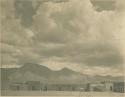 Mountains and houses