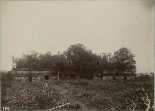 House of "Akab-tzib." Looking Southeast.