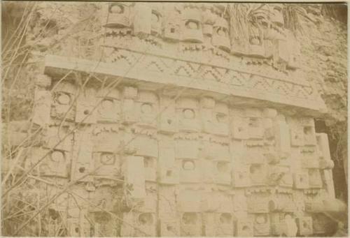 Section of Serpent's head façade, Kabah, Mexico