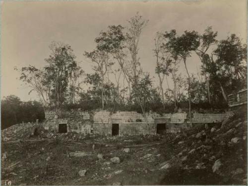 Servant quarters, looking west