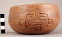 Pottery bowl - Late Yojoa plain or incised ware