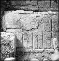 Upper step of Hieroglyphic Stairway 3 of Structure 44 at Yaxchilan