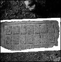 Lower step of Hieroglyphic Stairway 3 of Structure 44 at Yaxchilan