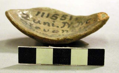 Plain pottery miniature ladle