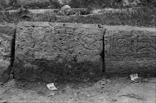 Step from Hieroglyphic Stairway 5 of Structure 20 at Yaxchilan