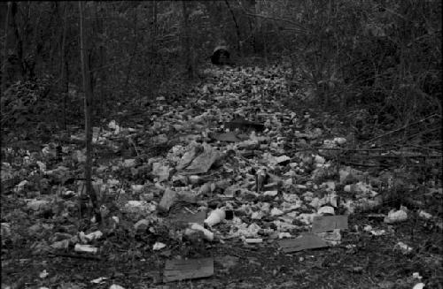 Garbage at Chichen Itza