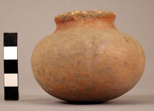 Small earthen jar, ornamented