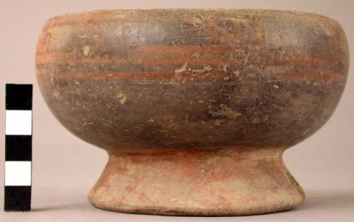 Portion of small bowl with base