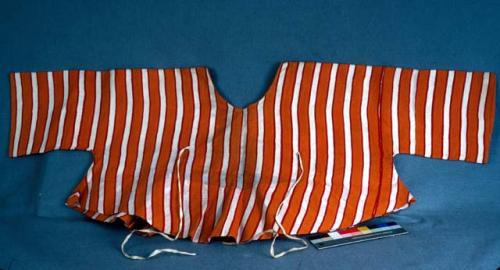 Orange, red, white striped blouse - part of costume 3001-3004