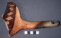 Fragment of polychrome pottery ladle