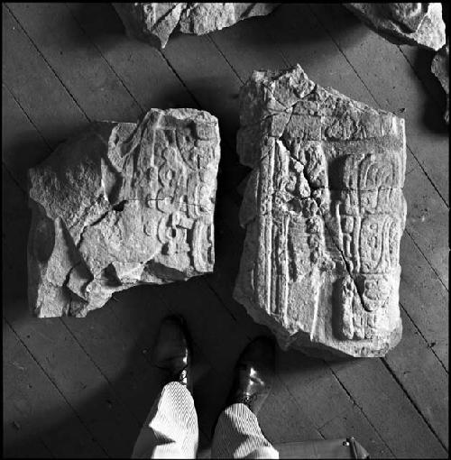 Fragments of Stela 13 from Naranjo