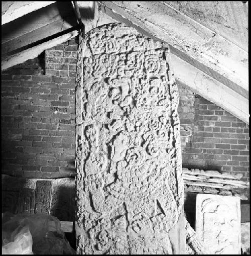 Plaster cast of stela from Xcoralche