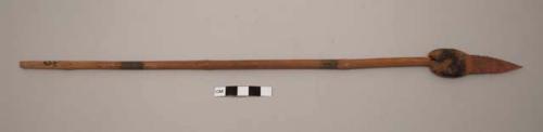 Stone-tipped spear foreshaft