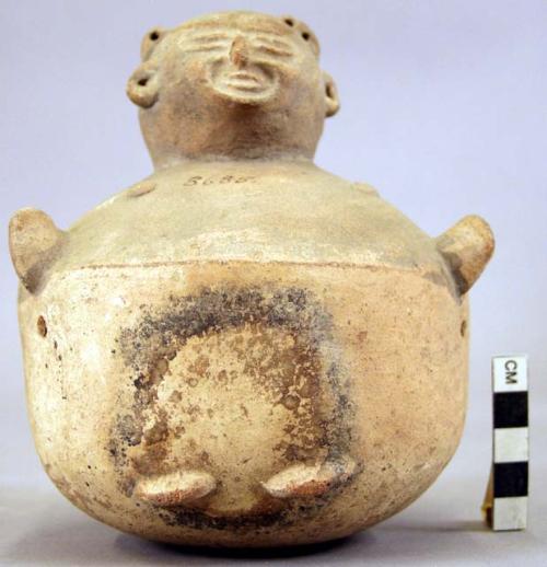 Jar with human face and neck