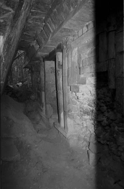 Chanchimez under-stair passage at Uxmal