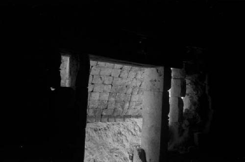 Chanchimez under-stair passage at Uxmal