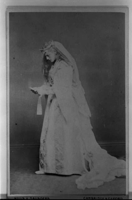 A. P. Maudslay in woman's dress for Cambridge University Dramatics