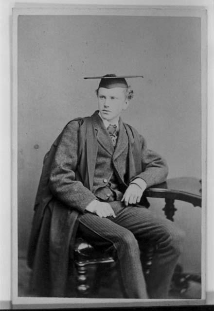 Maudslay in academic dress as undergraduate