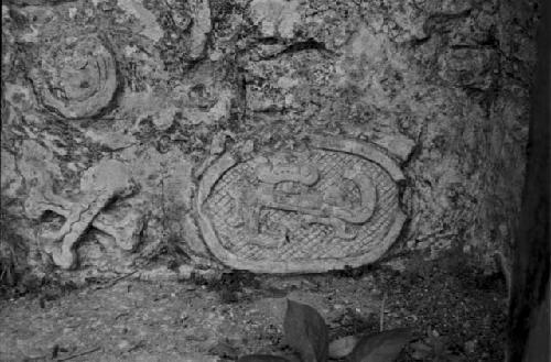 Detail of stucco frieze from Tonina