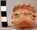 Fragment, Pottery, human head