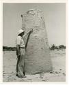 Peabody Museum-Harvard Expedition to West Pakistan, Boundary marker in No. 165.  Henry Field.