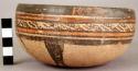 Earthen bowl, painted