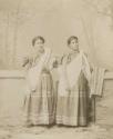 Studio portrait of two women, Chinautla