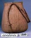 Large wicker carrying basket
