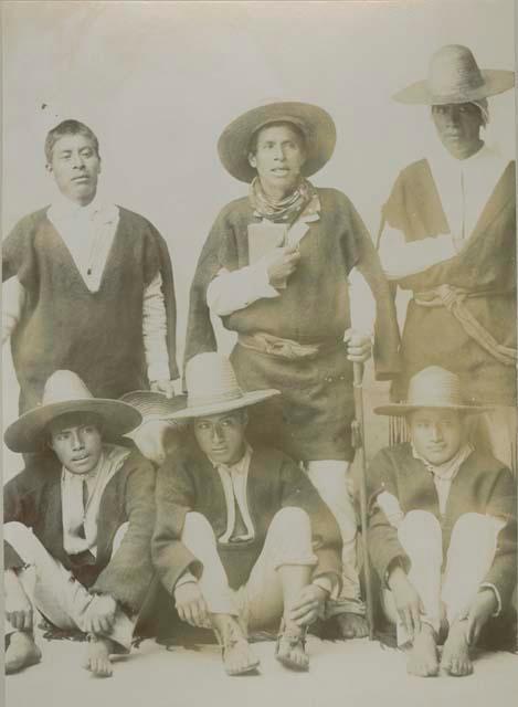 Group photo of Maya men