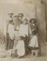 Group portrait, Maya men and women