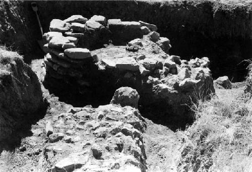 Pucara excavations, stone feature