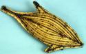 Palm-leaf printing form (fish) for tapa cloth