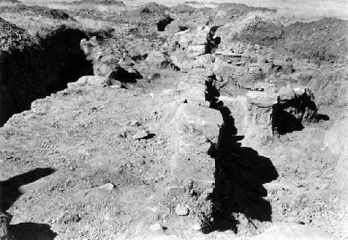 Pucara excavations, view of excavated area