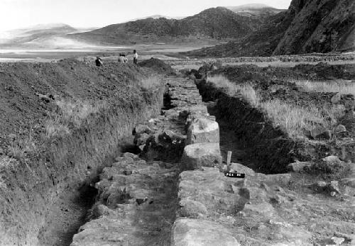 Pucara excavations, excavation trench