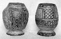 Calleju du Higlas Pottery, two decorated jars