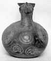 Calleju du Higlas Pottery, decorated jar, bird form