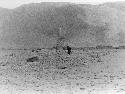 Stela and mounds near Paramonga--off road to Callajonde Huayles 1942.