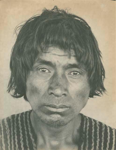 Close-up portrait of a Tzendal indian man