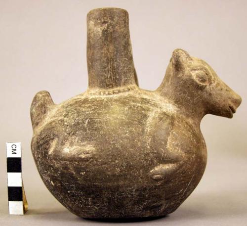 Vessel, animal figure