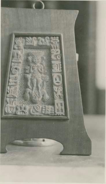 Clay plaque with glyphs