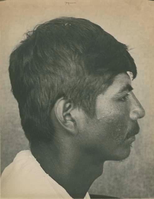 Close-up profile of a Zoque indian man