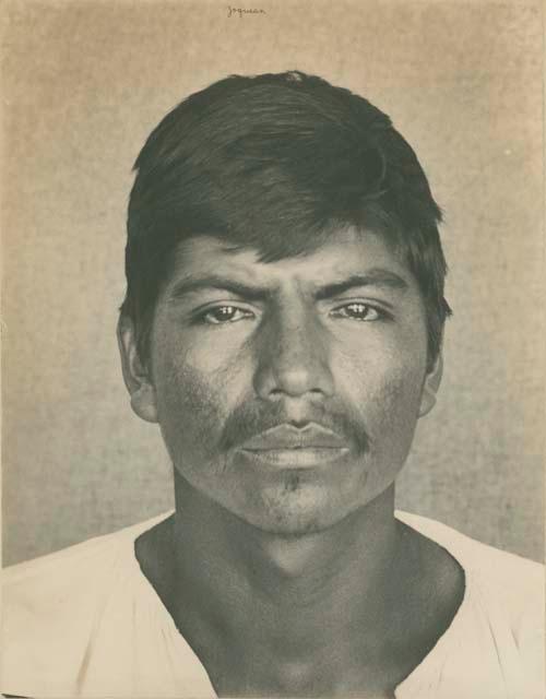 Close-up portrait of a Zoque indian man