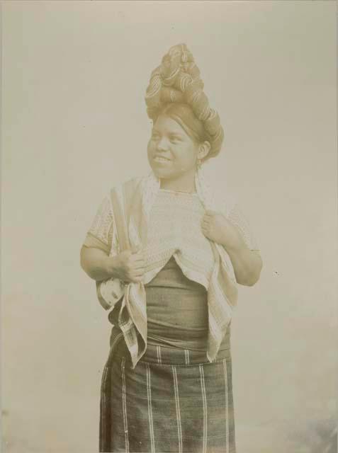 Portrait of a Mixco indian girl