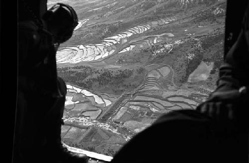 Aerial view from airplane