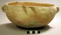 San bernardino yellow pottery bowl