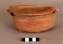 Bowl, red ware (turtle)